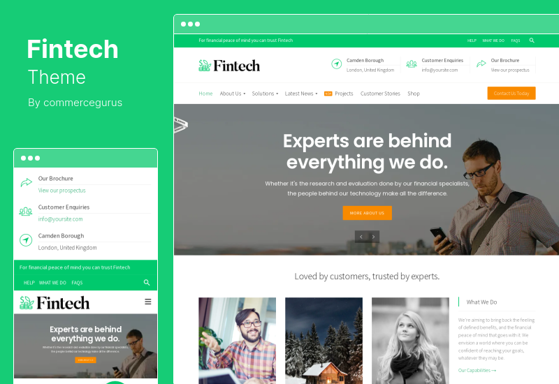 Fintech Theme - Стартовая тема WordPress