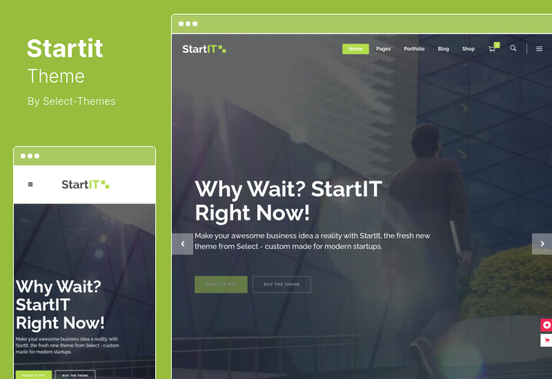 Startit Theme - Тема WordPress для свежего стартапа