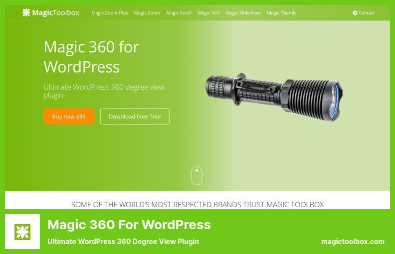 Magic 360 for WordPress Plugin — лучший плагин WordPress для обзора на 360 градусов