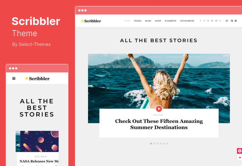 Scribbler Theme — простая тема WordPress для блога