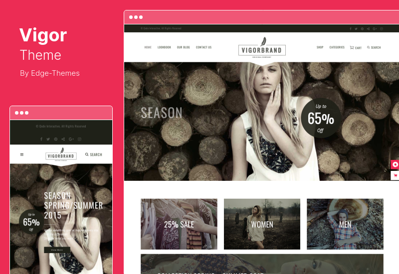 Vigor Theme — винтажная тема WordPress