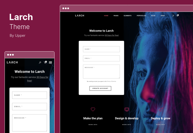 Larch Theme — отзывчивая минимальная многоцелевая тема WordPress
