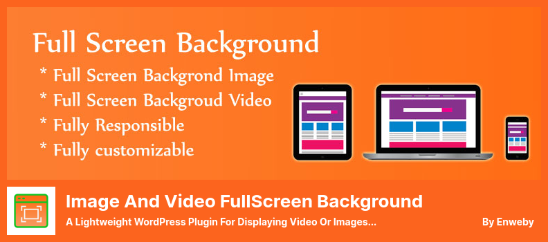Plugin de fundal pe ecran complet - Un plugin WordPress ușor pentru afișarea de videoclipuri sau imagini pe ecran complet