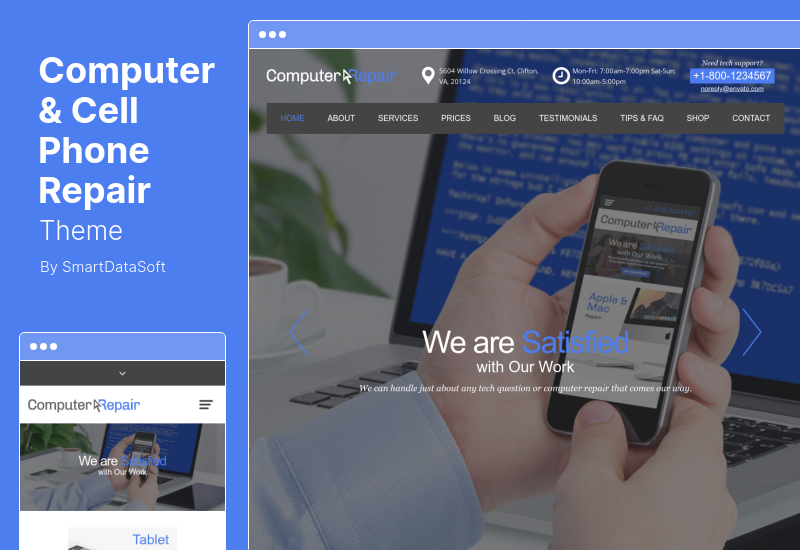 Computer- und Handy-Reparatur-Theme - WordPress-Theme für Computer- und Handy-Reparaturdienste