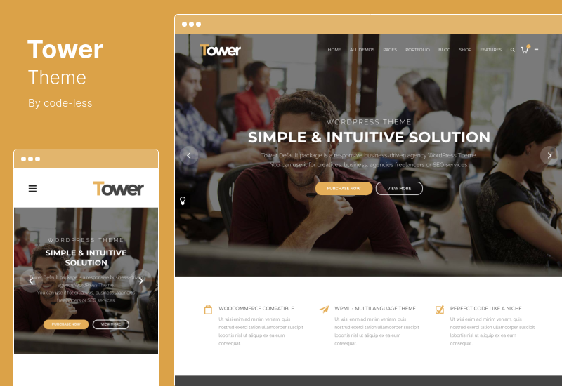 Tower-Thema - Business-WordPress-Thema