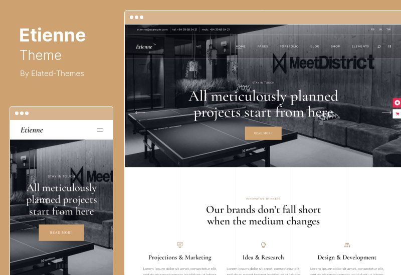 Etienne-Thema - Business-WordPress-Thema