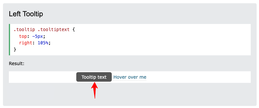 دليل كامل حول كيفية إضافة تلميح أداة في موقع Elementor 7 Change tooltip position to the left