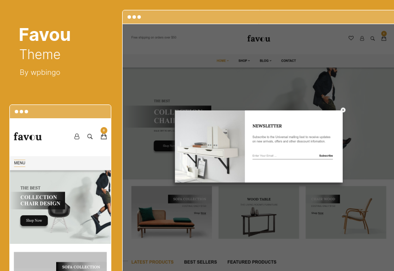 Favou テーマ - 家具 WooCommerce AJAX テーマ
