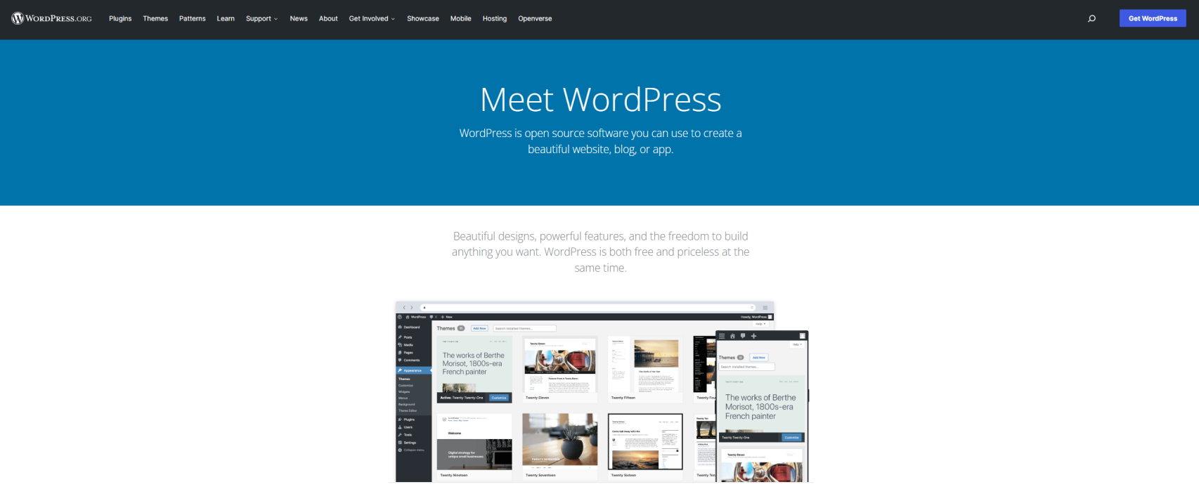 WordPress.org 主页