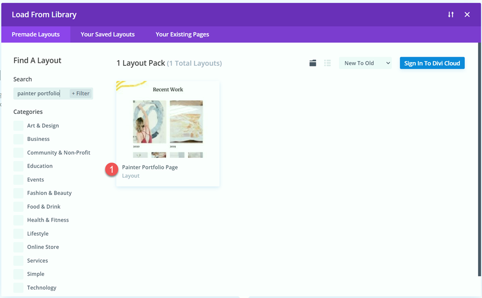 Divi フィルタリング可能なポートフォリオのページネーション検索