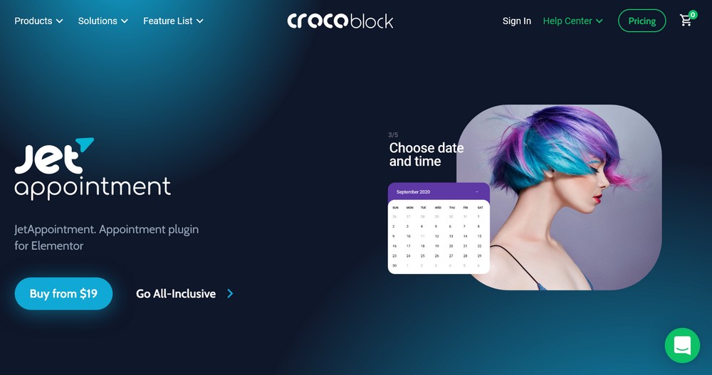 Pluginul JetAppointment pentru Elementor Crocoblock