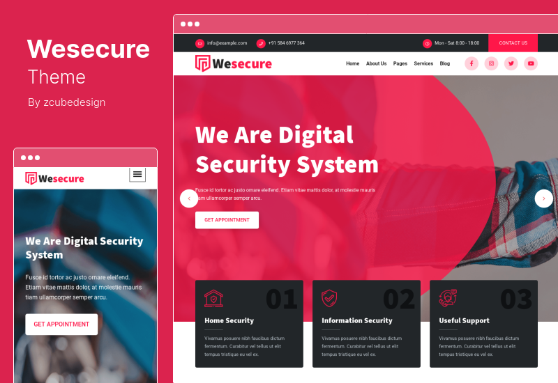 Tema Wesecure - Tema WordPress Keamanan Rumah