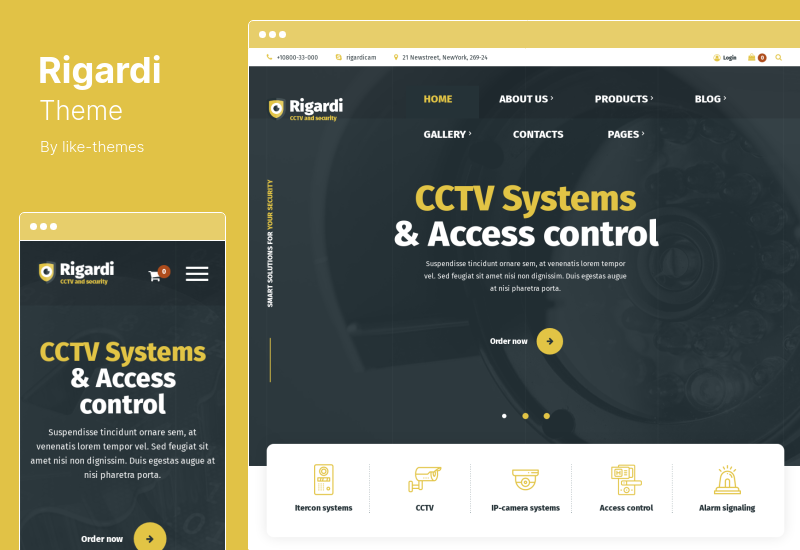 Rigardi Theme - Perusahaan Keamanan CCTV & Body Guard WordPress Theme