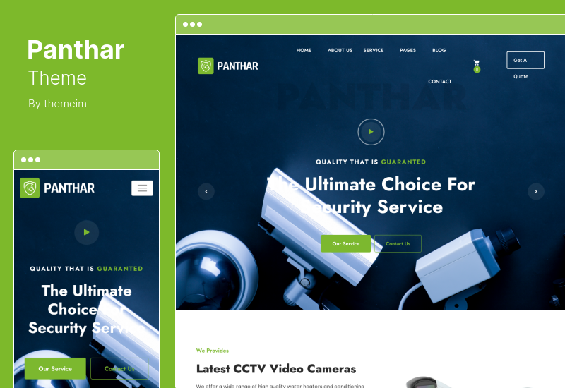 Tema Panthar - Tema WordPress Layanan Keamanan & CCTV Pribadi