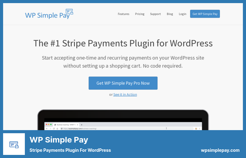 WP Simple Pay 플러그인 - WordPress용 스트라이프 결제 플러그인