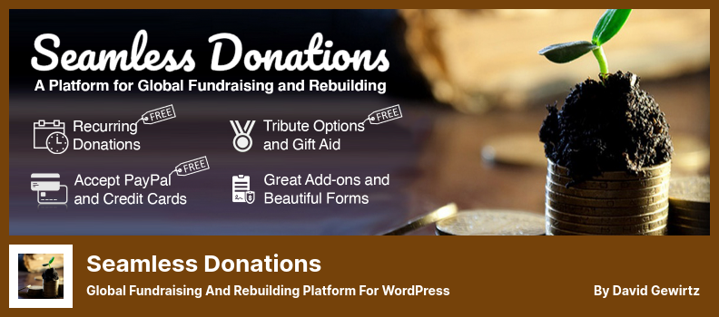Seamless Donations Plugin - WordPress용 글로벌 기금 모금 및 재구축 플랫폼