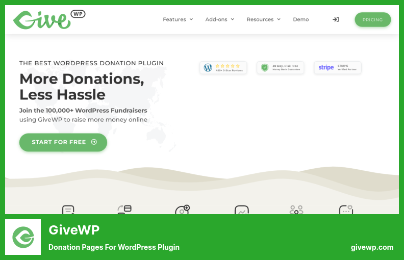 GiveWP 플러그인 - WordPress 플러그인 기부 페이지
