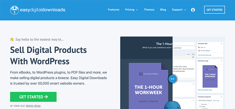 easydigitaldownloads - IsItWP - 免費的 WordPress 主題檢測器 easydigitaldownloads
