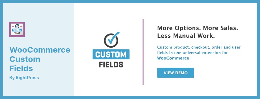 Wtyczka WooCommerce Custom Fields - umożliwia tworzenie niestandardowych pól