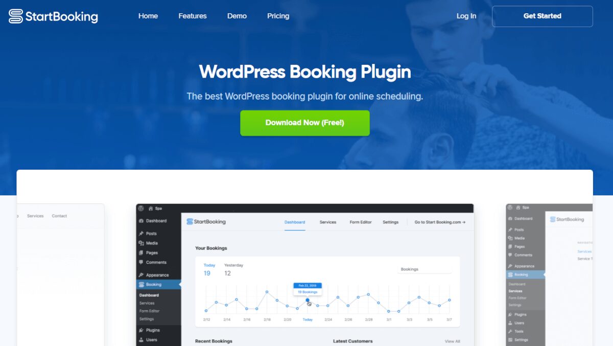 startbooking wordpress 予約プラグイン