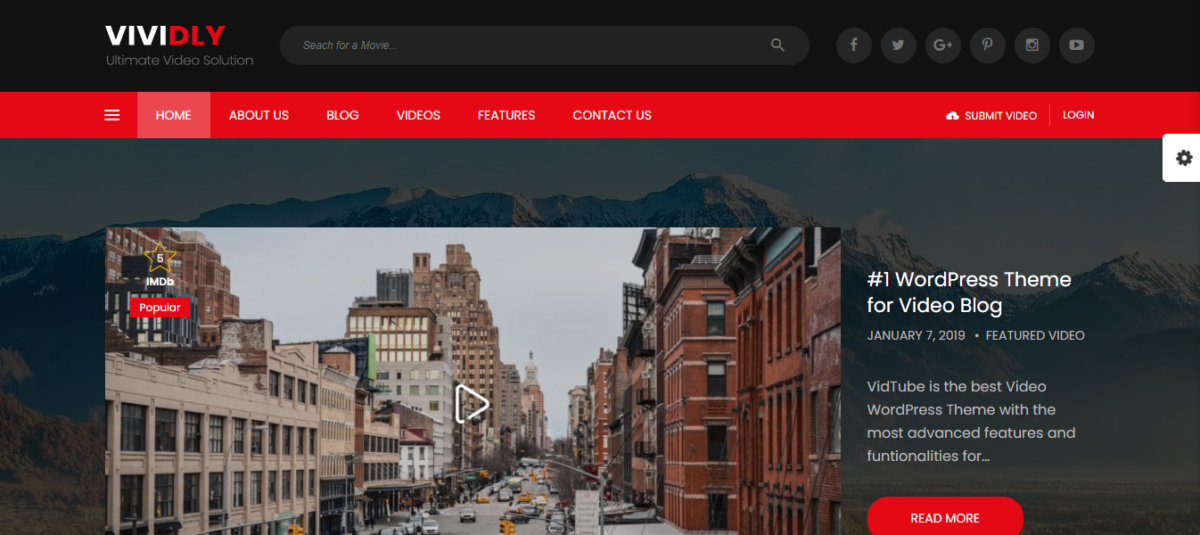 생생하게 최고의 WordPress 블로그 테마