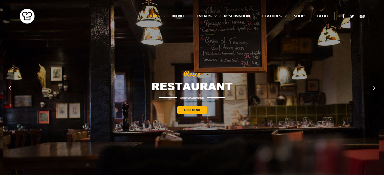 resca tema wordpress kuliner yang luar biasa