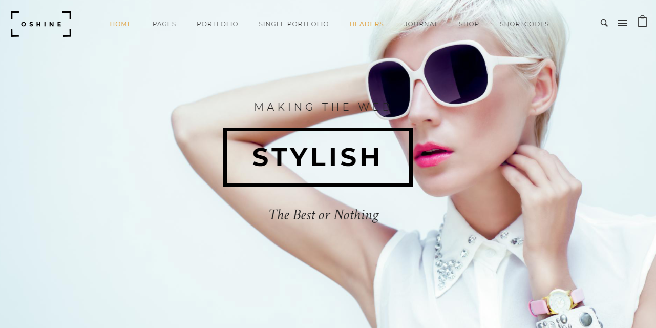 oshine un tema wordress que brilla en todos los propósitos