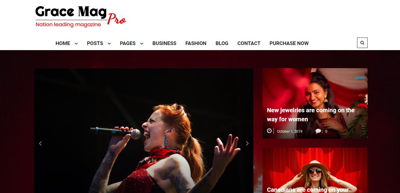 grace mag pro modern dan tema wordpress surat kabar yang ramah pengguna