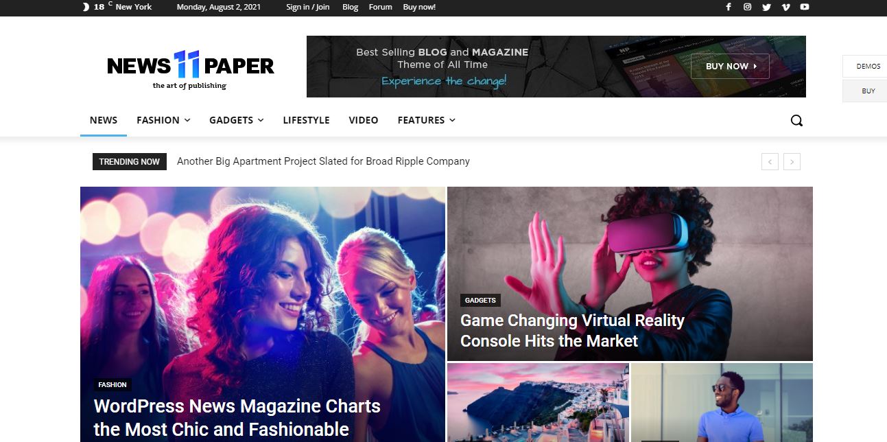 koran tema wordpress majalah yang menawan dan mudah digunakan