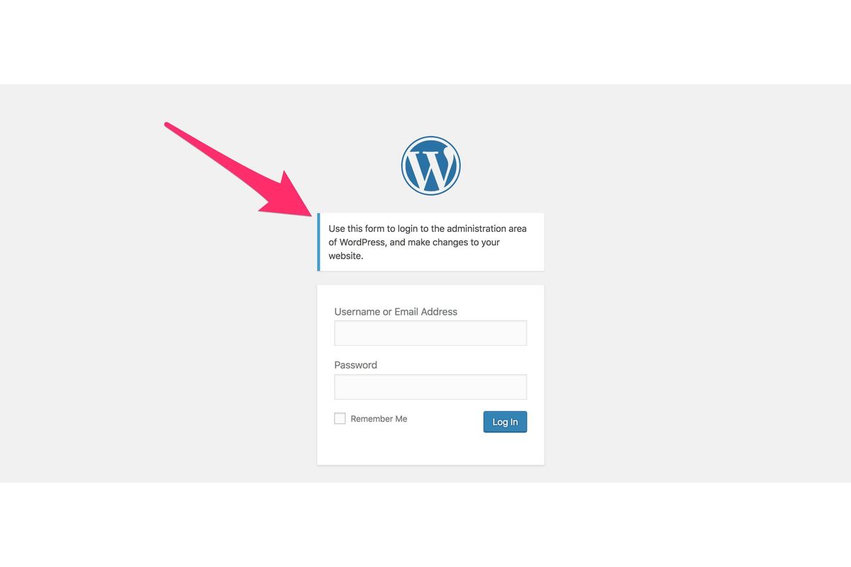 page de connexion wordpress