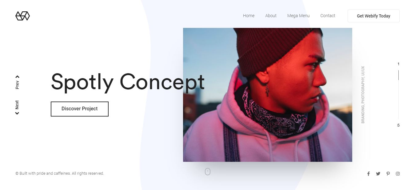 webify wordpress 投资组合主题
