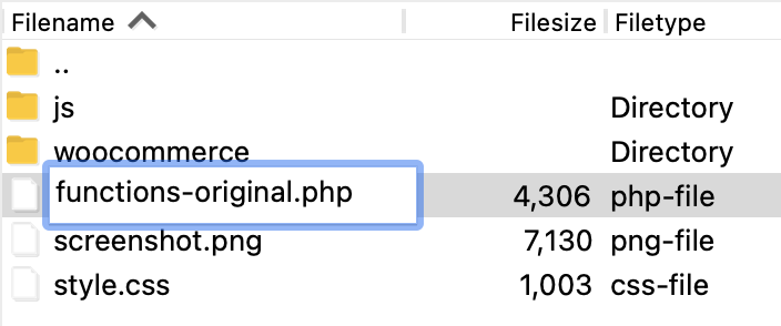 เปลี่ยนชื่อไฟล์ functions.php
