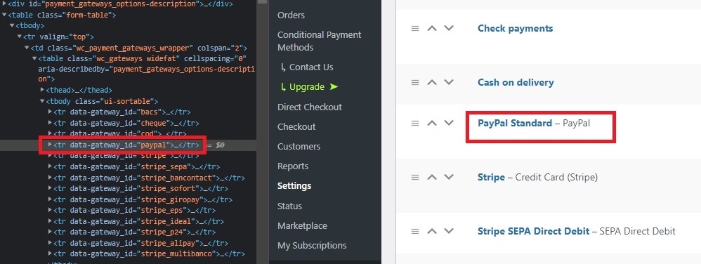 ID-ul gateway-ului de plată schimbați butonul de comandă în woocommerce