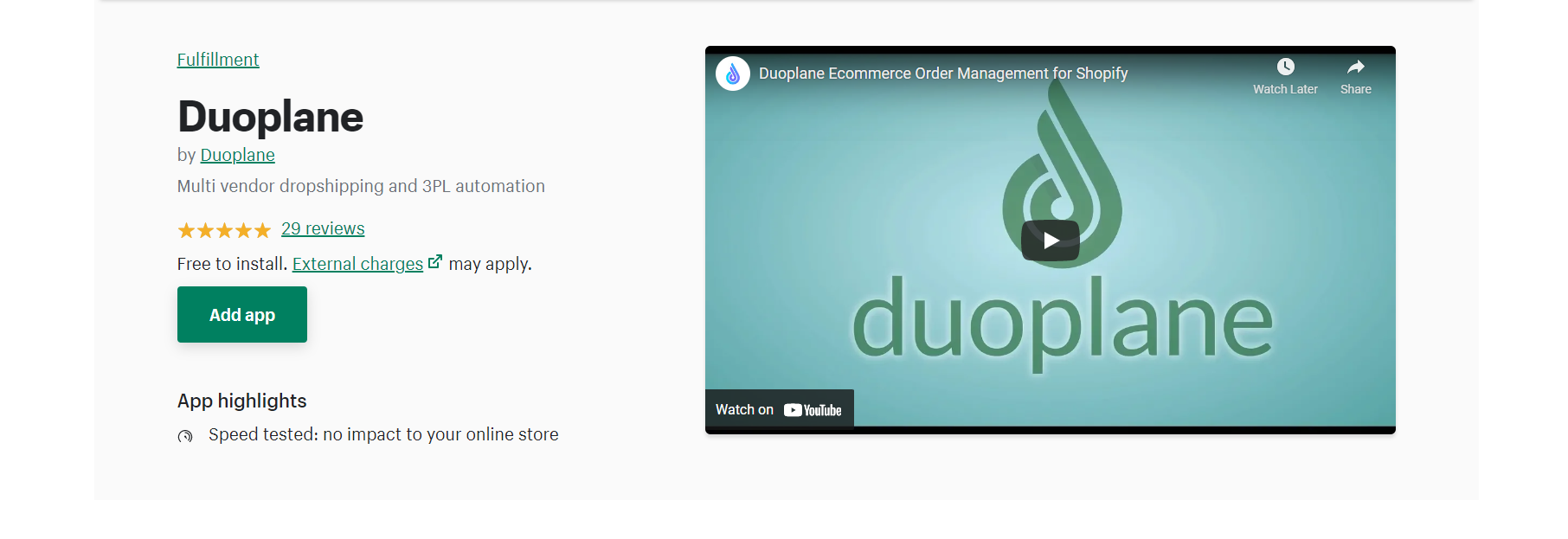 Aplicativos de dropshipping Duoplane-Shopify