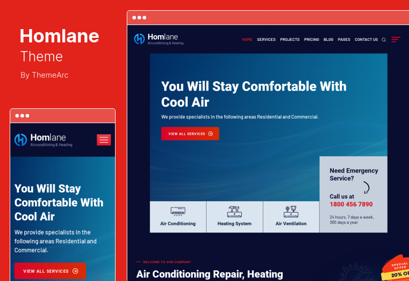 Tema Homlane - Servis Serbaguna dan Memperbaiki Tema WordPress