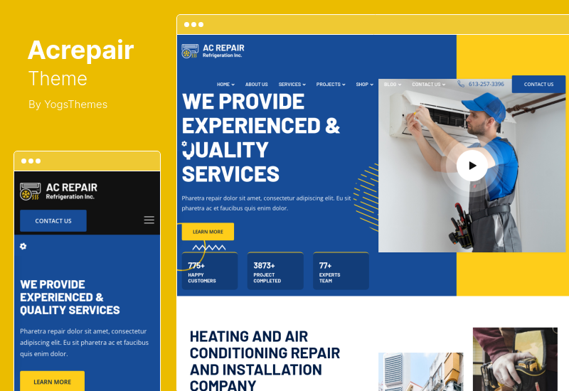 Tema Acrepair - Tema WordPress Layanan Pendingin Udara