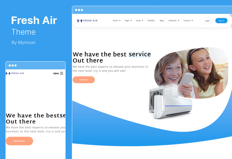 FreshAir Theme - Tema WordPress Penyejuk Udara & Pemanas