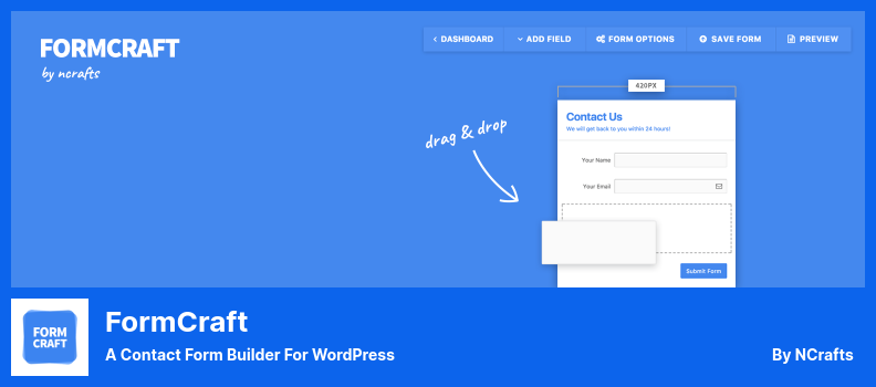 Plugin FormCraft - Pembuat Formulir Kontak untuk WordPress