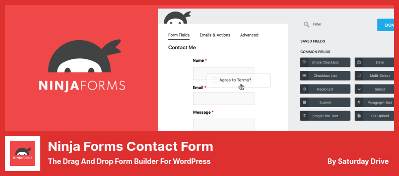 Plugin Formulir Kontak Ninja Forms - Pembuat Formulir Seret dan Lepas untuk WordPress