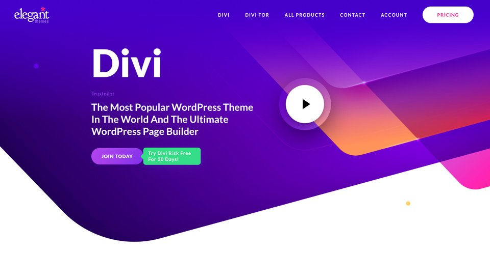 Divi por temas elegantes