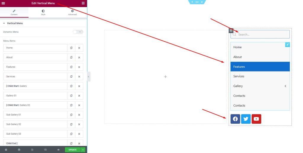 Come creare la migliore intestazione di navigazione per WordPress 14 setup sidebar 2 - BdThemes