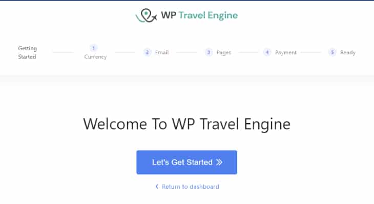 Mengaktifkan plugin WP Travel Engine