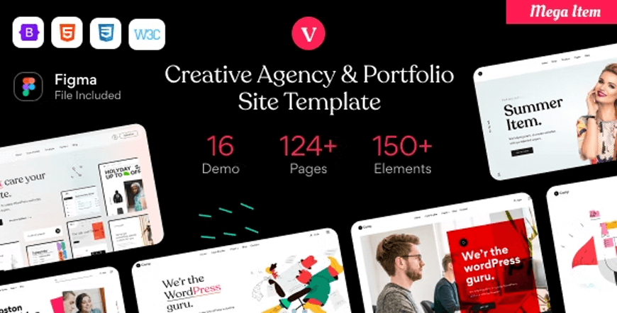 vCamp - bootstrap de modelo de site de agência
