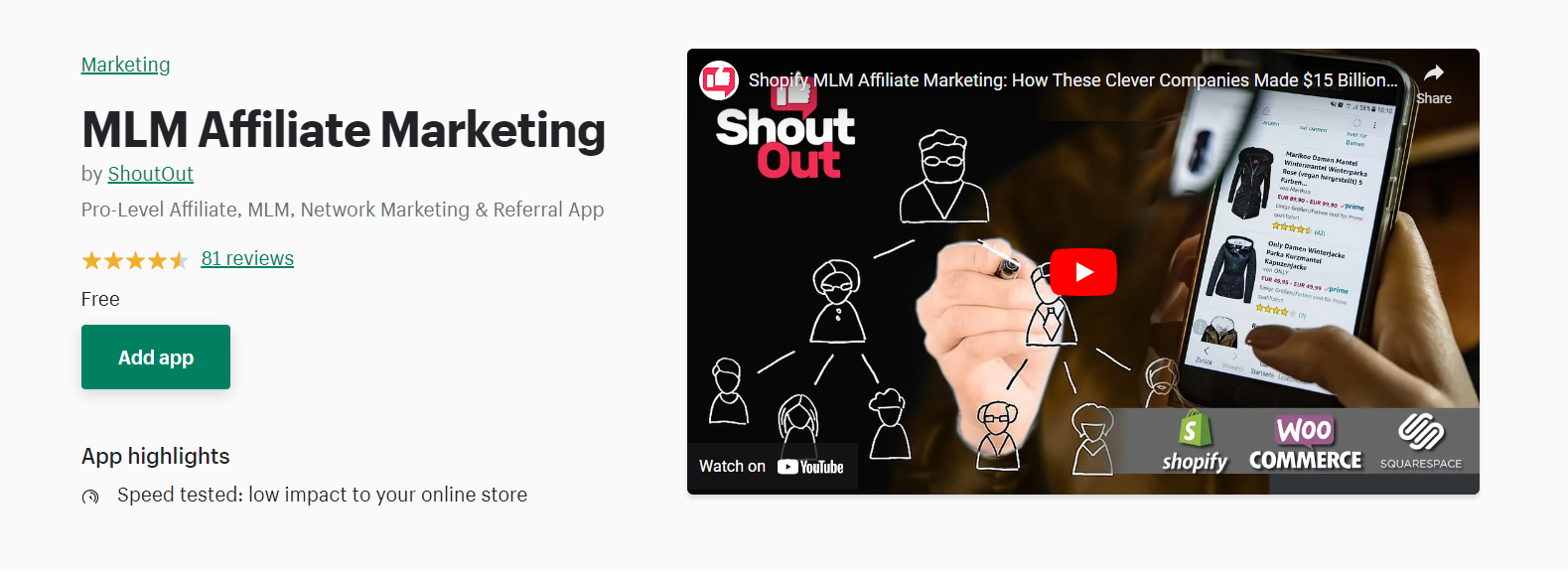 ShoutOut - Aplicativos de marketing de afiliados