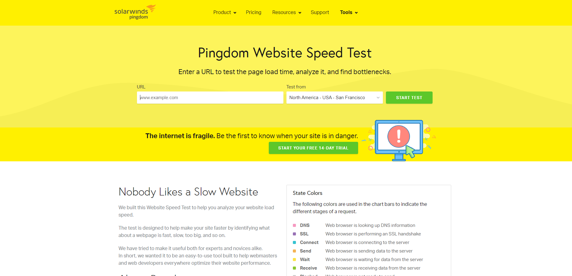 Pingdom - Tes Kecepatan Situs Web