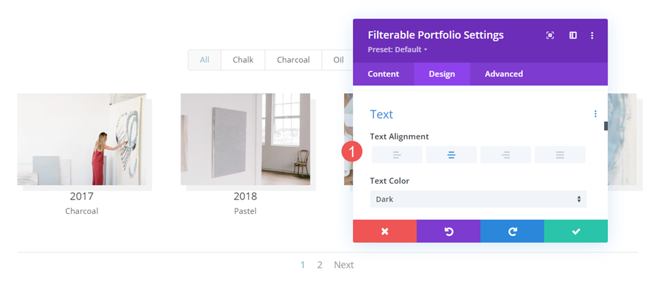 Como estilizar um item de portfólio de grade
