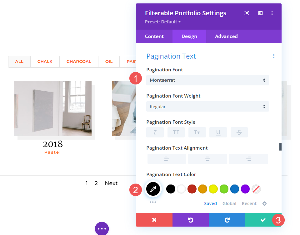 Como estilizar um item de portfólio de grade