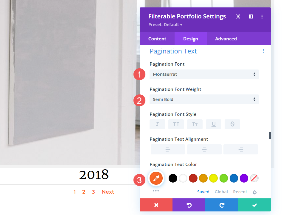 Como estilizar um item de portfólio de layout de largura total