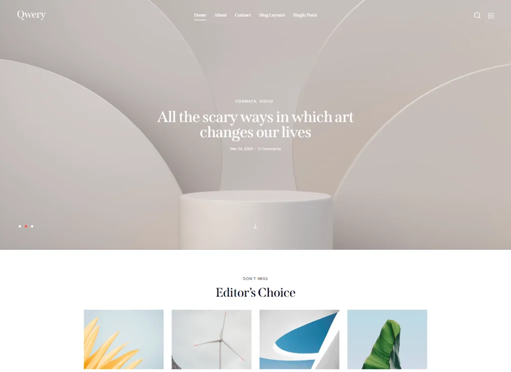 Qwery - Mehrzweck-Business-WordPress-Thema