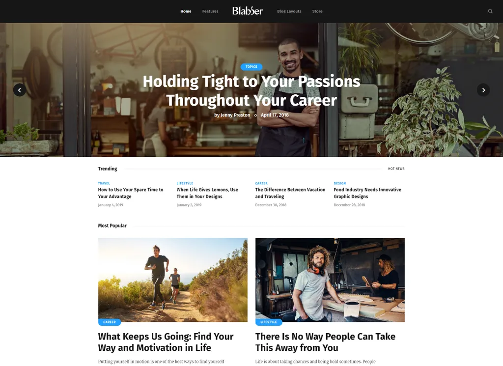 Blabber - Tema WordPress All-in-One Elementor Blog & News Magazine
